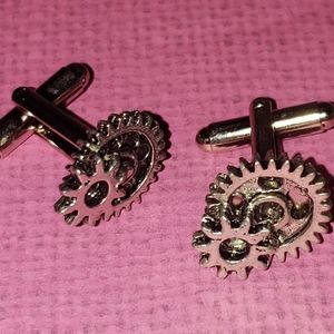 Free shipping! Steampunk gear unisex cufflinks